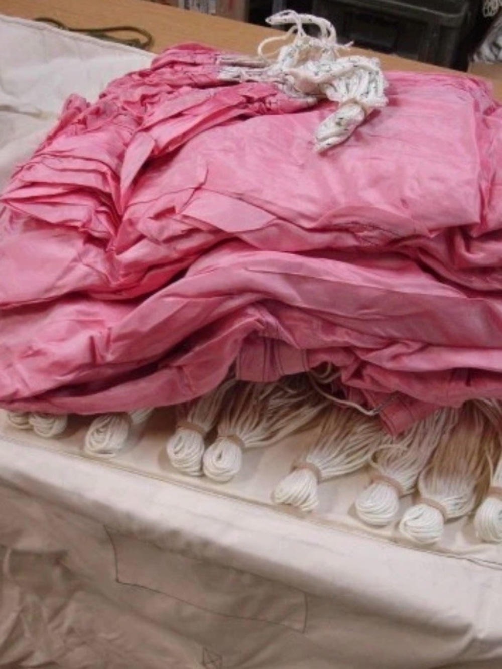 Cold War Period British Military - 28' Desert Pink Parachute (not functional)